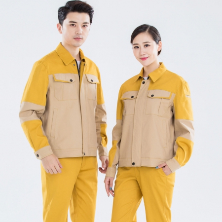 群策厂车间专用工作服：安全防护，生产一线